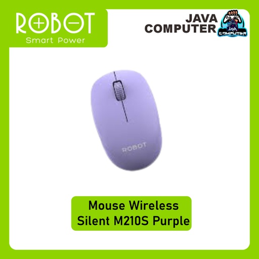 [KEYMO-0119] Robot Mouse Wireless Silent M210S Purple