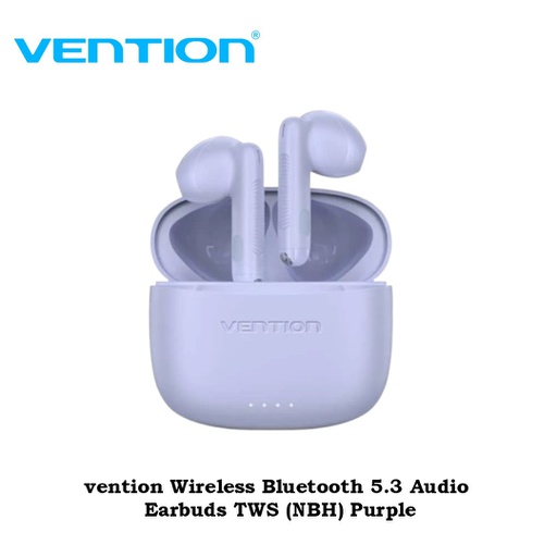 [HSET-0040] Vention Wireless Bluetooth 5.3 Audio Earbuds TWS ELF E03 Purple (NBHV0)