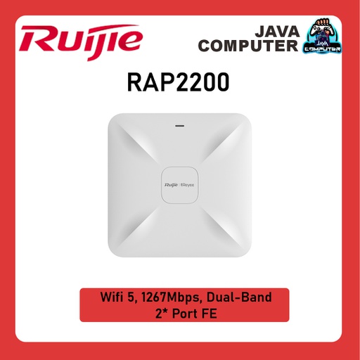 [NET-0361] Ruijie RG-RAP2200 (F) Wi-Fi 5 AC 1267Mbps 100MB Port 802.3AF 13W