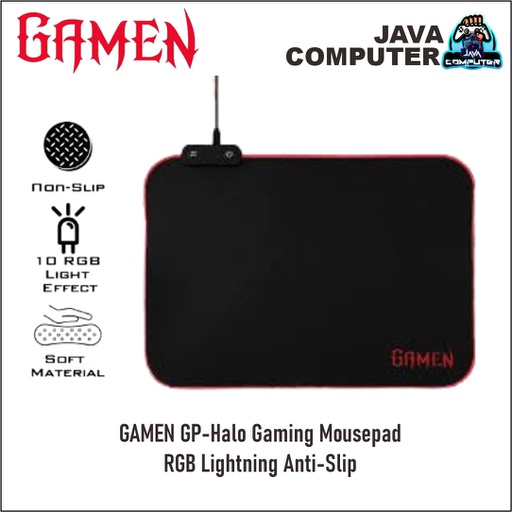 [ACC-0379] GAMEN GP-Halo Gaming Mousepad RGB Lightning Anti-Slip