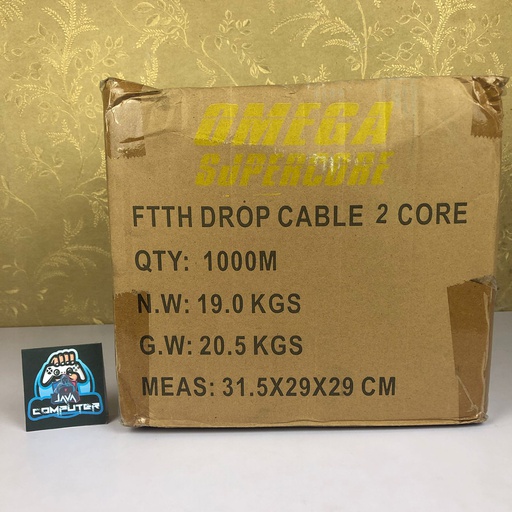 [NET-0367] Omega Kabel FO Fiber Optik 2 Core 3 Sling Outdoor 1000 Meter